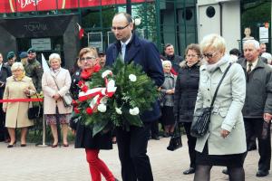 „Vivat Maj, 3 Maj”.  Obchody w Tomaszowie Mazowieckim [ZDJĘCIA]